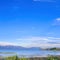 Square Picturesque Utah lake shore panorama day light