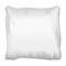 Square pillow with shadow on white background for good, healthy sleep