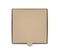 Square pizza box top view, vector mockup. Blank cardboard fast food package, mock-up for design