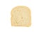 Square Plain bread on white background isolate