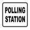 Square Polling Station Sign