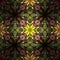 square refract tile glass kaleidoscope glow fractal glowing symmetrical pattern