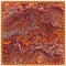 Square rug, mat, carpet, napkin, plaid , serviette ,tapestry with weave abstract  oriental grunge wavy stain pattern in orange,