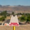 Square Selective focus of a Warning Gas Pipeline sign for security and safety