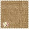 Square serviette, napkin, coverlet,dolly with grunge striped weave pattern and applique with flowers in brown, beige colors with