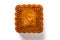 Square shape traditional mooncake on white without logo or trademark