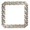 Square silver frame branches of Laurel