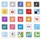 Square social media buttons