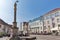 Square with St. Florian column in Maribor, Slovenia.