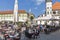 Square with St. Florian column in Maribor, Slovenia.