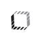 Square stripes motion arrows logo vector