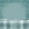 Square Teal and White Gingham Torn Grunge Textured Background