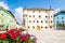 Square with town hall in Tamsweg, Austria