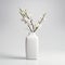 Square Vase On White Background - Oriental Minimalism 3d Art