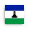 Square vector flag of Lesotho