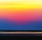 Square vibrant burning ocean horizon sunset
