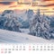 Square wall monthly calendar ready for print