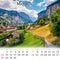 Square wall monthly calendar ready for print