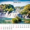 Square wall monthly calendar ready for print