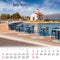 Square wall monthly calendar ready for print