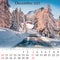 Square wall monthly calendar ready for print, December 2023.