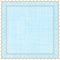 Square weave lacy  napkin , serviette with wavy decorative frame in blue, beige, brown colors isolated on white