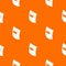 Square welding mask pattern vector orange