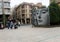 A square where there is a mosaic of the Spanish Iberian sculpture that is called The Lady of Elche