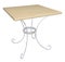 Square wooden cafe table, 3D illustration