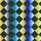 Square yellow cyan geometric design, texture backgroun  yellow cyan color, hd background, Digital textile design