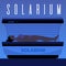 Squared banner about solarium procedure flat style, vector illustration