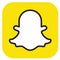 Squared colored round edges snapchat logo icon