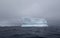 Squared-off iceberg in the Antarctic ocean