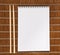 Squared paper loose-leaf note sheet and chopsticks
