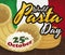 Squared Tablecloth with Delicious Chifferi Rigati during World Pasta Day, Vector Illustration