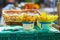 Squash flowers on market in Cucuron, Provence, France