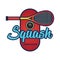 Squash logo with text space for your slogan / tag line