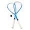 Squash rackets over white