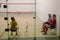 Squash Room with training player