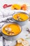 Squash Soup with Rosemary and Paprika. Traditional fall and winter dishes