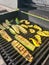 Squash vegetables on the grill