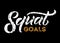 Squat goals motivational quote. Gym motivational print with grunge effect. Workout inspirational Poster. Vector design for gym, t