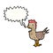 squawking rooster cartoon