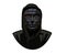 Squid game Mask Captain Design Clothes Black Shape South Korea Film Vector