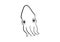 Squid hand drawing in a simple style doodle vector icon