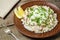 Squid in sour cream sauce. Greek national dish.