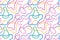 Squiggle cute naive seamless pattern. Creative bright scribble abstract style. Colored background illustration for