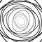 Squiggle, squiggly circles, ovals, lines. Spiral made of random