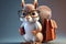 Squirrel animal animated illustration, created by generative Ai technology