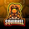 Squirrel esport logo mascot design